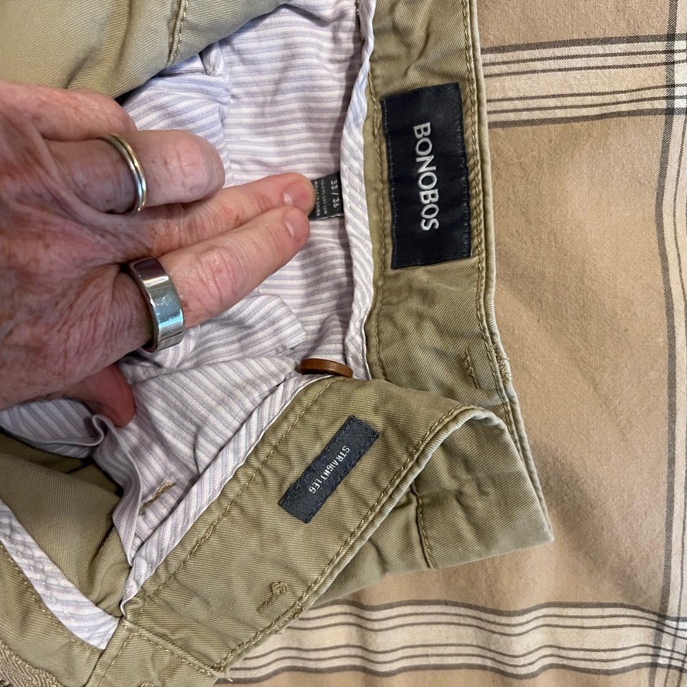 Bonobos Men's Khaki Chinos